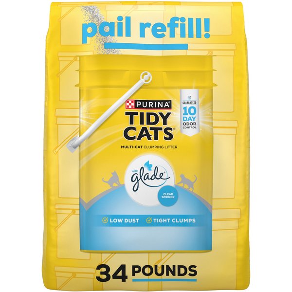 Purina Tidy Cats Clumping Multi Cat Litter - Glade Clear Springs 38 lb
