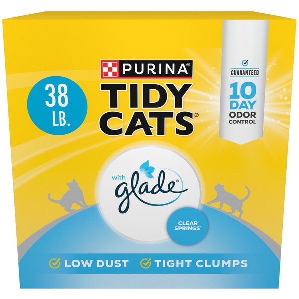 Tidy Max Lightweight Glade Clear Springs Scented Lightweight Clay Cat Litter