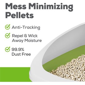 Tidy Cats Hooded Litter Box System, Breeze Hooded System Starter Kit Litter Box, Litter Pellets & Pads