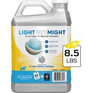 Tidy Cats Lightweight with Glade Scented Clumping Clay Cat Litter, 8.5-lb jug, case of 2