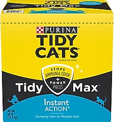 Tidy Max Instant Action Scented Clumping Clay Cat Litter, 38-lb box