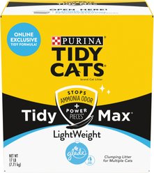 Tidy Max Lightweight Glade Clear Springs Scented Lightweight Clay Cat Litter, 17-lb box