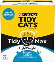Tidy Max Lightweight Instant Action Scented Clumping Clay Cat Litter, 17-lb box