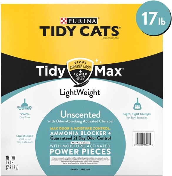 Tidy Max Lightweight Unscented Cat Litter, 17-lb box