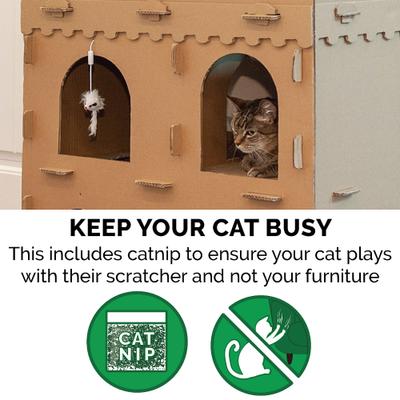 Show full view: Tiger Tough Castle Playground Corrugated Cat Scratcher slide 6 of 9