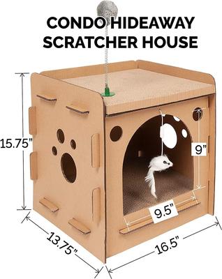 Show full view: Tiger Tough Condo Hideaway Corrugated Cat Scratcher slide 5 of 6