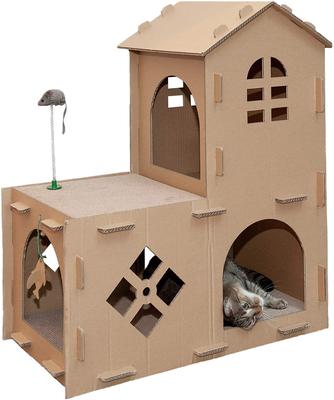 Show full view: Tiger Tough Farmhouse Playground Corrugated Cat Scratcher slide 1 of 10