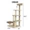 Show in main carousel: Tiger Tough Play Stairs 49.5-in Faux Fur Cat Tree, Cream slide 2 of 9