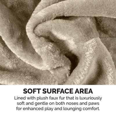 Show full view: Tiger Tough Play Stairs 49.5-in Faux Fur Cat Tree, Cream slide 8 of 9