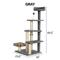 Show in main carousel: Tiger Tough Play Stairs 49.5-in Faux Fur Cat Tree, Grey slide 3 of 10