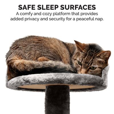 Show full view: Tiger Tough Play Stairs 49.5-in Faux Fur Cat Tree, Grey slide 8 of 10