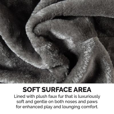 Show full view: Tiger Tough Play Stairs 49.5-in Faux Fur Cat Tree, Grey slide 9 of 10