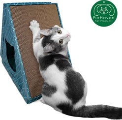Tiger Tough Tiger Tent Corrugated Cat Scratcher Toy with Catnip, Seaglass slide 2 of 6