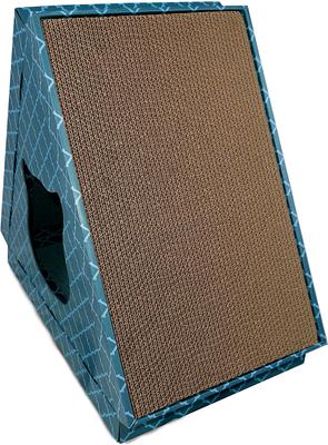 Show full view: Tiger Tough Tiger Tent Corrugated Cat Scratcher Toy with Catnip, Seaglass slide 5 of 7