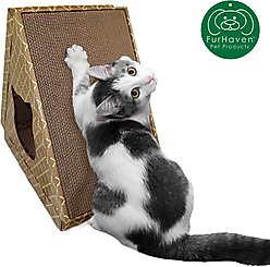 Tiger Tough Tiger Tent Corrugated Cat Scratcher Toy with Catnip, Tan slide 2 of 6