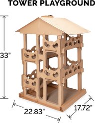 Tiger Tough Tower Playground 22.83-in Corrugated Cat Tree slide 2 of 8