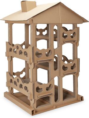 Show full view: Tiger Tough Tower Playground 22.83-in Corrugated Cat Tree slide 3 of 9