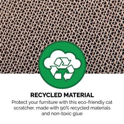 Show full view: Tiger Tough Tower Playground 22.83-in Corrugated Cat Tree slide 8 of 9