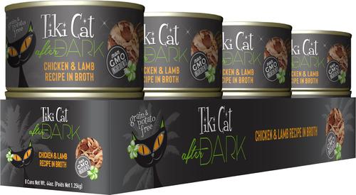 Show full view: Tiki Cat After Dark Chicken & Lamb Recipe in Broth Grain-Free Wet Cat Food, 5.5-oz can, case of 8 slide 3 of 13