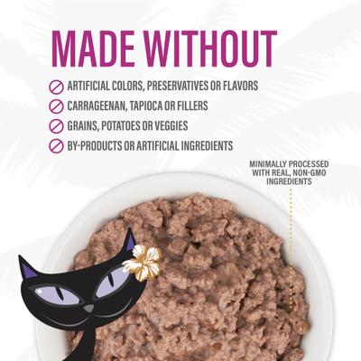 Show full view: Tiki Cat After Dark Pate Beef & Beef Liver Recipe Grain-Free Wet Cat Food, 3-oz can, case of 12 slide 9 of 11