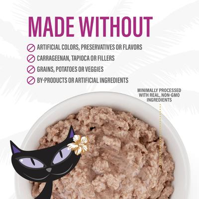 Show full view: Tiki Cat After Dark Pate Chicken, Chicken Liver & Quail Recipe Grain-Free Wet Cat Food, 3-oz can, case of 12 slide 8 of 10