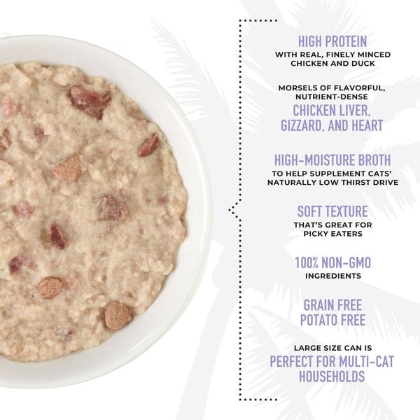 TIKI CAT After Dark Pate+ Chicken & Duck Grain-Free Wet Cat Food, 5.5 ...