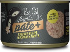 Tiki Cat After Dark Pate+ Chicken Grain-Free Wet Cat Food, 5.5-oz can, case of 8