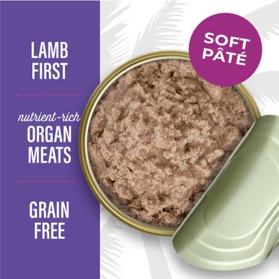 Show full view: Tiki Cat After Dark Pate Lamb & Beef Liver Recipe Grain-Free Wet Cat Food, 3-oz can, case of 12 slide 7 of 12