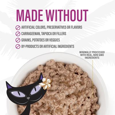 Show full view: Tiki Cat After Dark Pate Rabbit & Chicken Liver Recipe Grain-Free Wet Cat Food, 3-oz can, case of 12 slide 9 of 12
