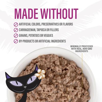 Show full view: Tiki Cat After Dark Pate Venison & Beef Liver Recipe Grain-Free Wet Cat Food, 3-oz can, case of 12 slide 8 of 11