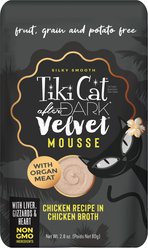 Tiki Cat After Dark Velvet Mousse Chicken Grain-Free Wet Cat Food, 2.8-oz pouch, case of 12