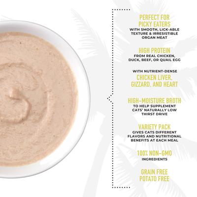 Show full view: Tiki Cat After Dark Velvet Mousse Variety Pack Grain-Free Wet Cat Food, 2.8-oz pouch, case of 12 slide 5 of 11