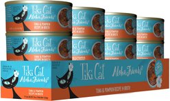 Tiki Cat Aloha Friends Tuna & Pumpkin Recipe in Broth Grain-Free Wet Cat Food, 3-oz can, case of 12 slide 2 of 9