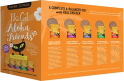 Tiki Cat Aloha Friends Variety Pack Grain-Free Wet Cat Food, 2.5-oz pouch, case of 12 slide 2 of 8