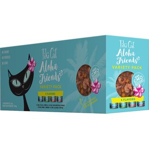 Tiki Cat Aloha Friends Variety Pack Grain-Free Wet Cat Food, 3-oz can, case of 12