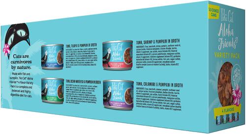 Show full view: Tiki Cat Aloha Friends Variety Pack Grain-Free Wet Cat Food, 5.5-oz can, case of 8 slide 3 of 11