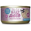 Tiki Cat Baby Chicken, Duck & Duck Liver Pate Grain-Free Wet Kitten Food, 2.4-oz can, case of 12
