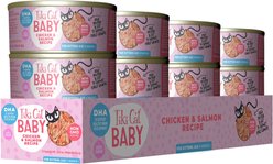 Tiki Cat Baby Chicken & Salmon Recipe Grain-Free Wet Kitten Food, 2.4-oz can, case of 12 slide 2 of 9