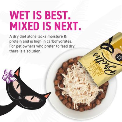 Show full view: Tiki Cat Born Carnivore Broths with Chicken in Broth Grain-Free Wet Cat Food Topper, 1.3-oz pouch, case of 12 slide 7 of 11