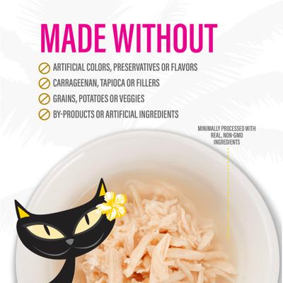 Show full view: Tiki Cat Born Carnivore Complements Chicken Recipe in Chicken Broth Grain-Free Wet Cat Food Topper, 2.1-oz pouch, case of 12 slide 8 of 10