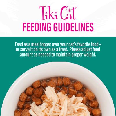 Show full view: Tiki Cat Born Carnivore Complements Chicken & Salmon Recipe in Chicken Broth Grain-Free Wet Cat Food Topper, 2.1-oz pouch, case of 12 slide 9 of 10