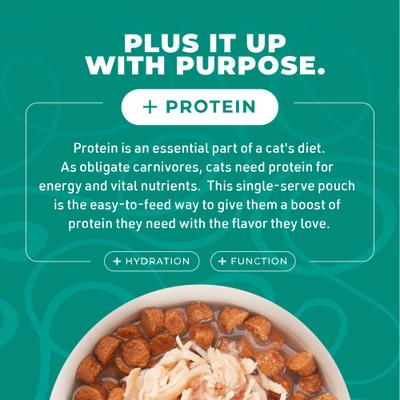 Show full view: Tiki Cat Born Carnivore Complements Chicken & Salmon Recipe in Chicken Broth Grain-Free Wet Cat Food Topper, 2.1-oz pouch, case of 12 slide 7 of 10