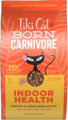 Tiki Cat Born Carnivore Indoor Health Chicken & Turkey Meal Dry Cat Food, 6-lb bag