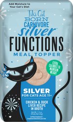 Tiki Cat Born Carnivore Silver Functional Cat Food Topper, 1.5-oz pouch, case of 12 slide 1 of 9