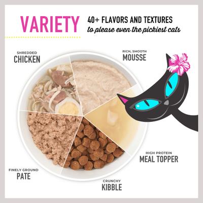 Show full view: Tiki Cat Chicken Craves Variety Pack Grain-Free Wet Cat Food, 2.8-oz, case of 36 slide 8 of 11