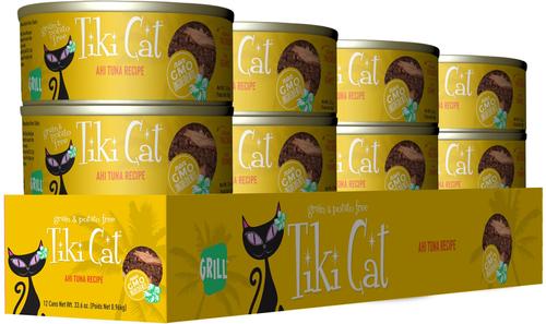 Show full view: Tiki Cat Grill Ahi Tuna Grain-Free Canned Cat Food, 2.8-oz, case of 12 slide 3 of 12