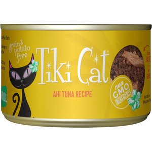 Tiki Cat Grill Ahi Tuna Grain-Free Canned Cat Food, 6-oz, case of 8