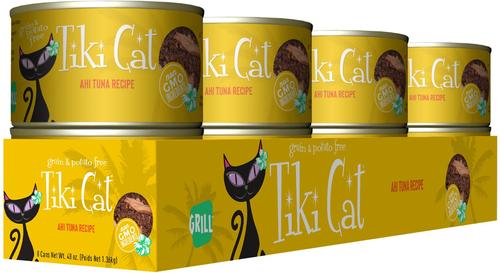 Show full view: Tiki Cat Grill Ahi Tuna Grain-Free Canned Cat Food, 6-oz, case of 8 slide 3 of 12