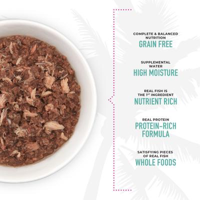 Show full view: Tiki Cat Grill Ahi Tuna with Crab in Tuna Broth Grain-Free Canned Cat Food, 6-oz, case of 8 slide 6 of 12