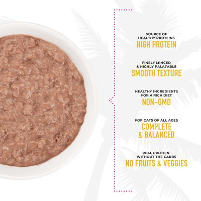 Show full view: Tiki Cat Grill Mackerel & Sardines Recipe in Broth Grain-Free Pate Wet Cat Food, 2.8-oz can, case of 12 slide 5 of 11